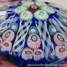 Load image into Gallery viewer, Vintage Scottish Glass Paperweight. Strathearn Millefiori 10 Spokes
