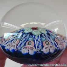 Load image into Gallery viewer, Vintage Scottish Glass Paperweight. Strathearn Millefiori 10 Spokes
