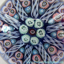 Load image into Gallery viewer, Vintage Scottish Glass Paperweight. Strathearn Millefiori 10 Spokes
