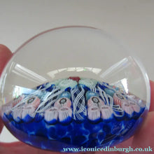 Load image into Gallery viewer, Vintage Scottish Glass Paperweight. Strathearn Millefiori 10 Spokes
