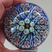 Load image into Gallery viewer, Vintage Scottish Glass Paperweight. Strathearn Millefiori 10 Spokes
