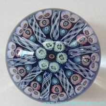 Load image into Gallery viewer, Vintage Scottish Glass Paperweight. Strathearn Millefiori 10 Spokes
