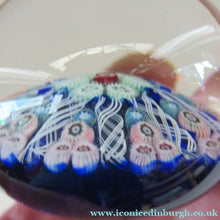 Load image into Gallery viewer, Vintage Scottish Glass Paperweight. Strathearn Millefiori 10 Spokes
