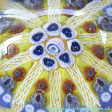 Load image into Gallery viewer, SCOTTISH PAPERWEIGHT. Strathearn Millefiori Canes and Latticino Ten Spokes
