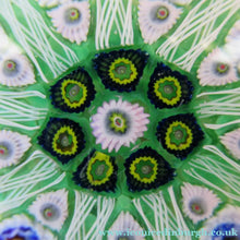 Load image into Gallery viewer, 1970s Scottish Paperweight Strathearn Glass Green Star Shape
