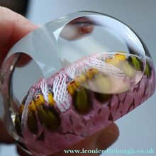Load image into Gallery viewer, RARE 1970s Scottish STRATHEARN Paperweight with Facets and Millefiori Canes. Original Box

