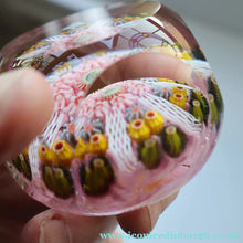 Load image into Gallery viewer, RARE 1970s Scottish STRATHEARN Paperweight with Facets and Millefiori Canes. Original Box
