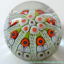 Load image into Gallery viewer, Strathearn Millefiori Canes and Latticino Eight Spoke Paperweight
