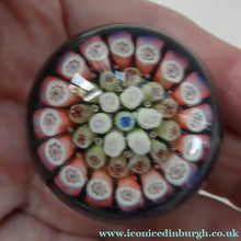 Load image into Gallery viewer, Three Cute MINIATURE Vintage Millefiori Canes Scottish Glass Paperweights
