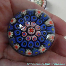 Load image into Gallery viewer, Three Cute MINIATURE Vintage Millefiori Canes Scottish Glass Paperweights
