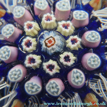 Load image into Gallery viewer, Vintage Scottish Strathearn Paperweight. 12 Half Spokes &amp; Millefiori Canes
