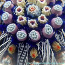 Load image into Gallery viewer, Vintage Scottish Strathearn Paperweight. 12 Half Spokes &amp; Millefiori Canes
