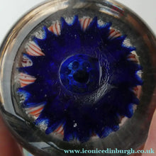 Load image into Gallery viewer, Vintage Scottish Strathearn Paperweight. 12 Half Spokes &amp; Millefiori Canes
