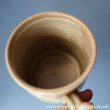 Load image into Gallery viewer, 1980s STUDIO POTTERY. Large Mug with Abstract Floral Motifs. Crich Pottery (Diana Worthy)
