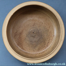 Load image into Gallery viewer, 1970s STUDIO POTTERY.  Small Cheese Dome with Abstract Floral Motifs. Crich Pottery (Diana Worthy)
