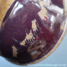 Load image into Gallery viewer, 1970s STUDIO POTTERY.  Small Cheese Dome with Abstract Floral Motifs. Crich Pottery (Diana Worthy)
