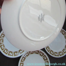 Load image into Gallery viewer, 1970s Susie Cooper Wedgwood Old Gold Keystone Side Plates 
