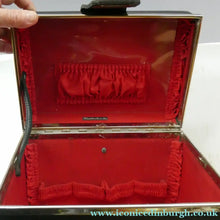 Load image into Gallery viewer, Vintage 1970s South African Stuttafords Black Vanity Case Make Up Case
