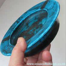 Load image into Gallery viewer, Vintage Bruno Gambone Blue Glaze Stoneware Bowl Signed
