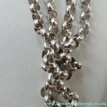 Load image into Gallery viewer, 1970s Vintage "RC" Sterling Silver Ingot PENDANT &amp; Heavy Rolo CHAIN. Hallmarked Sheffield 1978
