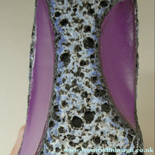 Load image into Gallery viewer, Fabulous LARGE West German Purple Fat Lava Vase: ROTH KERAMIK. 26 cm
