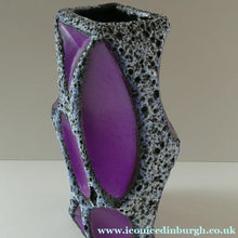 Load image into Gallery viewer, LARGE Vintage 1970s West German Purple Fat Lava Vase: ROTH KERAMIK. 26 cm
