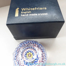 Load image into Gallery viewer, Vintage Whitefriars Glass Paperweight in Box
