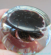 Load image into Gallery viewer, EARLY 1971 Caithness Paperweight "Sun" from the Planets (Third Series). Designed by Colin Terris and Peter Holmes
