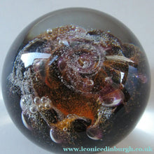 Load image into Gallery viewer, EARLY 1971 Caithness Paperweight "Sun" from the Planets (Third Series). Designed by Colin Terris and Peter Holmes
