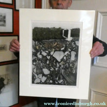 Load image into Gallery viewer, 1971 Etching &amp; Aquatint Entitled "Stone Pool" by Phil Greenwood. Pencil Signed
