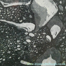 Load image into Gallery viewer, 1971 Etching &amp; Aquatint Entitled "Stone Pool" by Phil Greenwood. Pencil Signed
