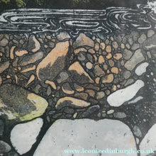 Load image into Gallery viewer, 1971 Etching &amp; Aquatint Entitled "Stone Pool" by Phil Greenwood. Pencil Signed
