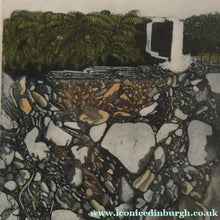 Load image into Gallery viewer, 1971 Etching &amp; Aquatint Entitled "Stone Pool" by Phil Greenwood. Pencil Signed
