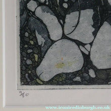 Load image into Gallery viewer, 1971 Etching &amp; Aquatint Entitled "Stone Pool" by Phil Greenwood. Pencil Signed
