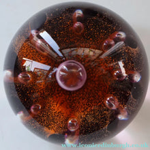 Load image into Gallery viewer, EARLY 1972 Caithness Paperweight SUNFLOWER. Designed by Colin Terris. Limited edition 500
