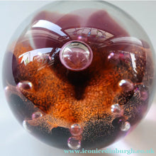 Load image into Gallery viewer, EARLY 1972 Caithness Paperweight SUNFLOWER. Designed by Colin Terris. Limited edition 500

