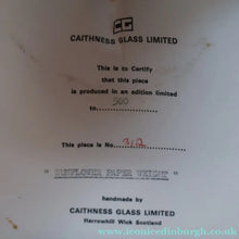 Load image into Gallery viewer, EARLY 1972 Caithness Paperweight SUNFLOWER. Designed by Colin Terris. Limited edition 500
