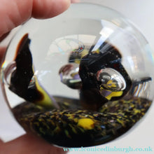 Load image into Gallery viewer, EARLY 1972 Caithness Paperweight TROPICANA (Purple). Designed by Peter Holmes. Limited edition 500
