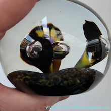 Load image into Gallery viewer, EARLY 1972 Caithness Paperweight TROPICANA (Purple). Designed by Peter Holmes. Limited edition 500
