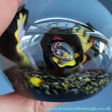 Load image into Gallery viewer, EARLY 1972 Caithness Paperweight TROPICANA (Purple). Designed by Peter Holmes. Limited edition 500
