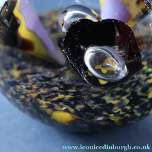 Load image into Gallery viewer, EARLY 1972 Caithness Paperweight TROPICANA (Purple). Designed by Peter Holmes. Limited edition 500
