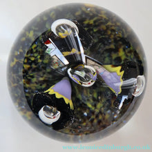 Load image into Gallery viewer, EARLY 1972 Caithness Paperweight TROPICANA (Purple). Designed by Peter Holmes. Limited edition 500
