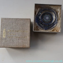 Load image into Gallery viewer, 1972 WHITEFRIARS GLASS Paperweight. Concentric Rings of Millefiori Canes; with Faceted Surfaces. In Original Presentation Box 

