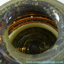 Load image into Gallery viewer, Isle of Wight Studio Glass by Michael Harris, c 1973. Squat Tortoiseshell Vase
