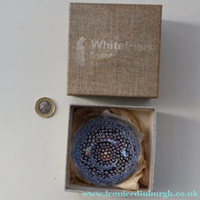 Load image into Gallery viewer, 1973 WHITEFRIARS GLASS Paperweight. Concentric Rings of Millefiori Canes; with Faceted Surfaces. In Original Presentation Box

