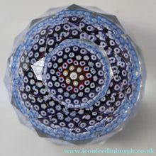 Load image into Gallery viewer, 1973 WHITEFRIARS GLASS Paperweight. Concentric Rings of Millefiori Canes; with Faceted Surfaces. In Original Presentation Box

