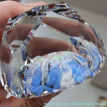 Load image into Gallery viewer, 1973 WHITEFRIARS GLASS Paperweight. Concentric Rings of Millefiori Canes; with Faceted Surfaces. In Original Presentation Box
