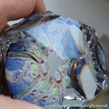 Load image into Gallery viewer, 1973 WHITEFRIARS GLASS Paperweight. Concentric Rings of Millefiori Canes; with Faceted Surfaces. In Original Presentation Box
