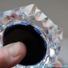 Load image into Gallery viewer, 1973 WHITEFRIARS GLASS Paperweight. Concentric Rings of Millefiori Canes; with Faceted Surfaces. In Original Presentation Box
