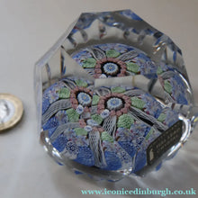 Load image into Gallery viewer, 1973 WHITEFRIARS GLASS Paperweight. Concentric Rings of Millefiori Canes; with Faceted Surfaces. In Original Presentation Box
